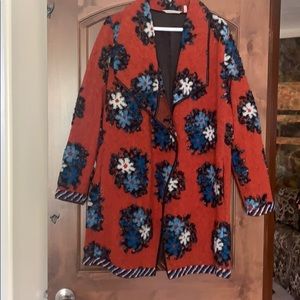Long floral jacket